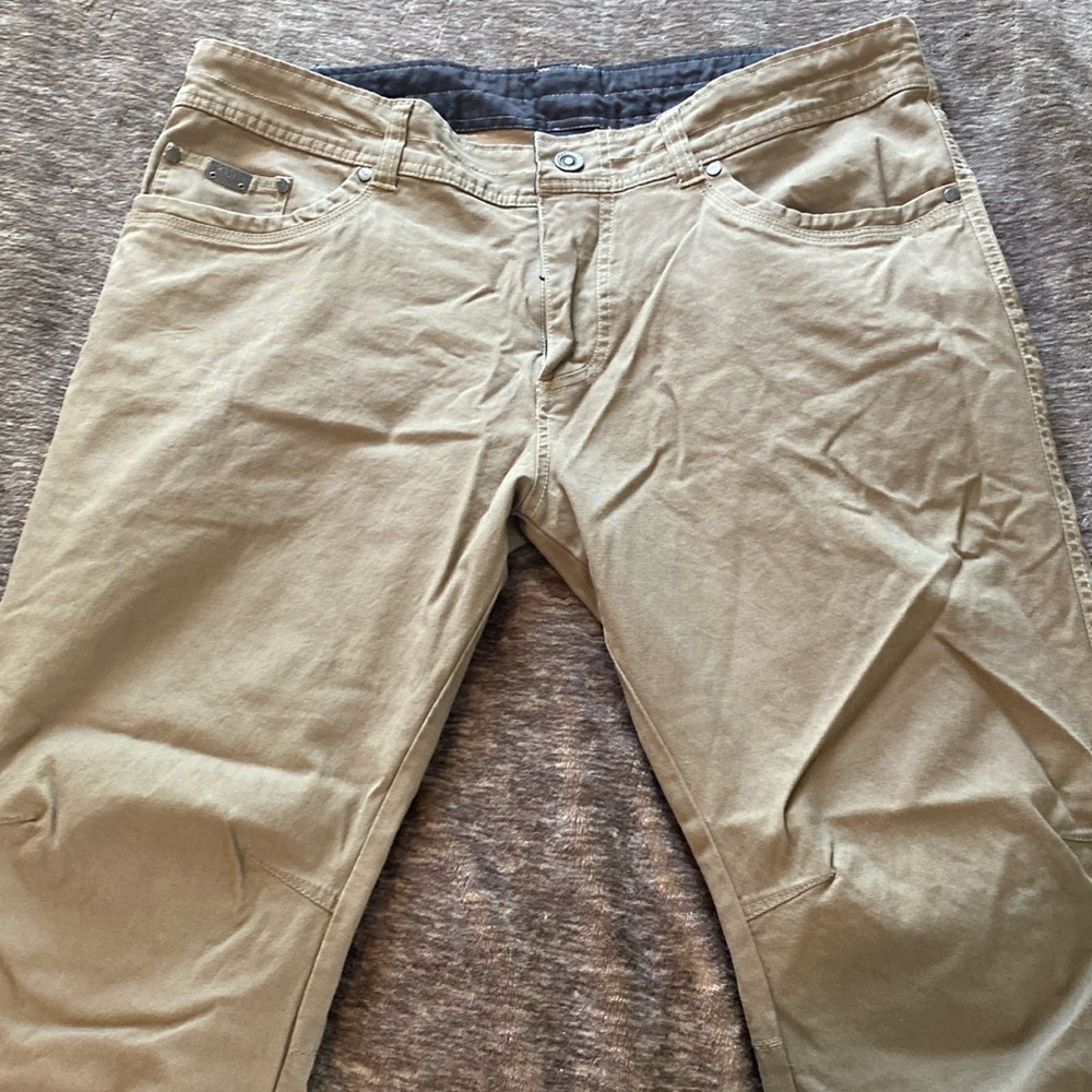 Kuhl Kanvas jean size 38x30. Khaki. In great condition.